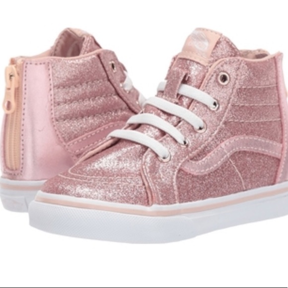 Vans Other - Girls Sk8-Hi Zip Glitter Vans Shoes